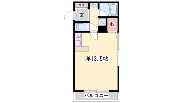 宝殿駅 徒歩19分 1階の物件間取画像